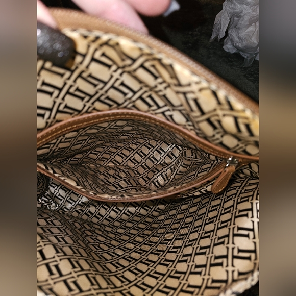 Tiganello GUC leather satchel in Cognac and Black - Picture 10 of 13